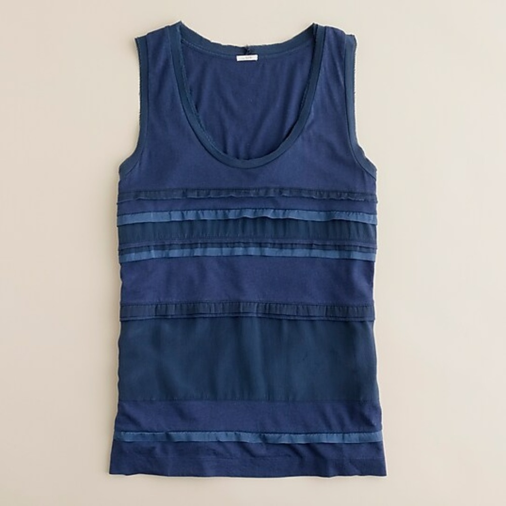 J. Crew Silk Stripe Tank